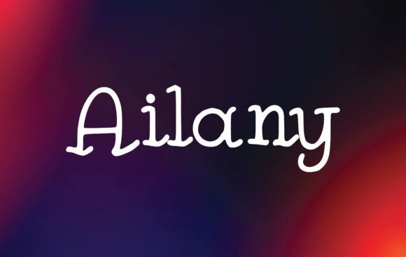 Ailany: A Handwritten Typeface for Modern Web Design