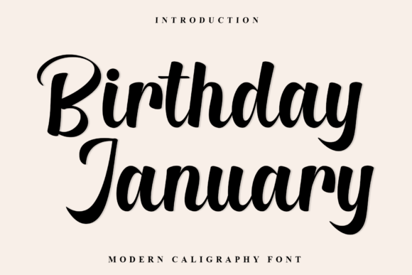 Birthday January Font: Elevate Your Handmade Brand