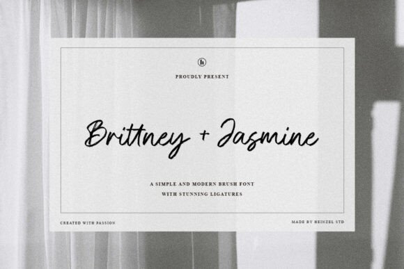 Brittney and Jasmine: A Modern Script Font for Web Design