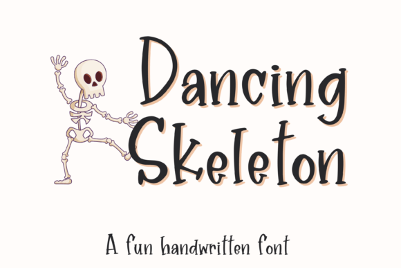 Dancing Skeleton: A Spooky Handwritten Font for Editorial Design