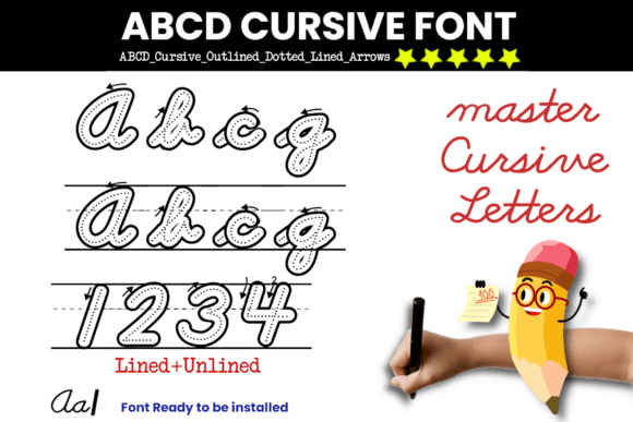 Elevate Your Brand with the Cursive Handwriting Dotted Font