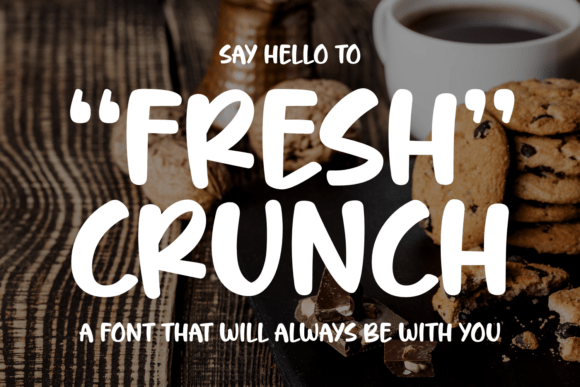 Fresh Crunch: A Hand-Drawn Typeface for Editorial Impact