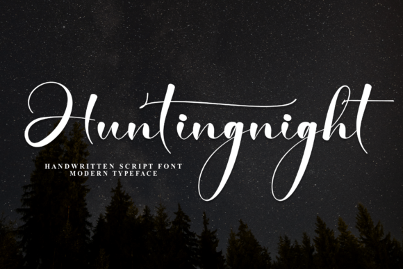 Huntingnight Font: Elevate Your Handmade Brand with Elegant Script