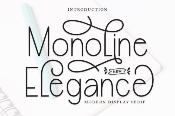 Monoline Elegance: The Perfect Handwritten Font for Crafters