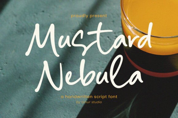 Mustard Nebula: A Handwritten Font for Authentic Branding