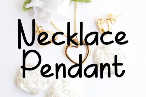 Necklace Pendant: A Handwritten Typeface for Editorial Design