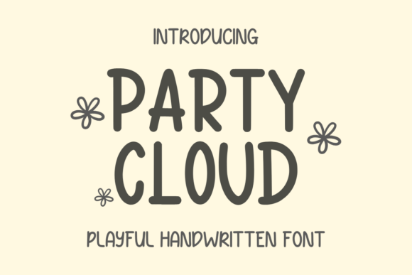 Party Cloud: A Playful Typeface for Real Branding Projects