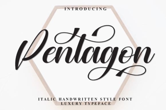 Pentagon Font: Elevating Handmade Brands with Elegant Script