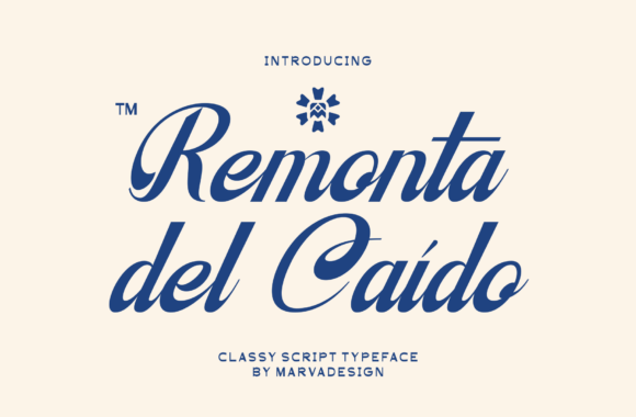 Remonta Del Caido Font: A Refined Script for Editorial Design
