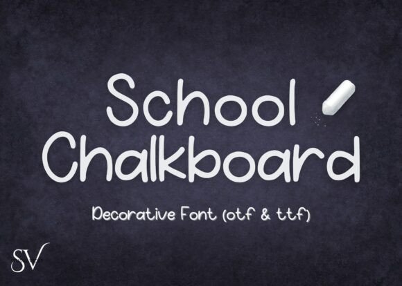School Chalkboard: The Handwritten Font That Elevates Your Brand