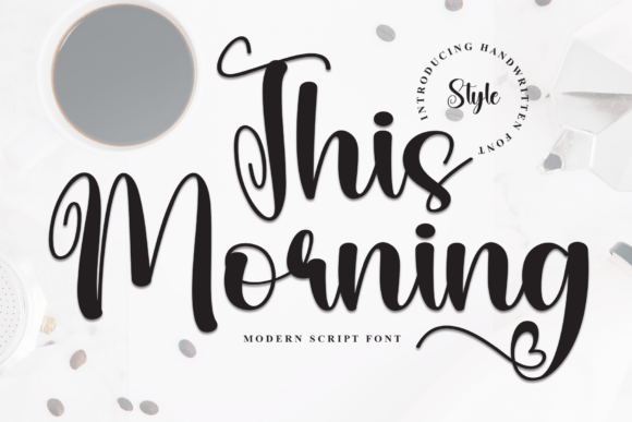 This Morning Font: A Calm Script for Editorial Design
