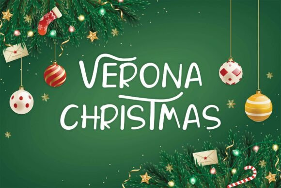 Verona Christmas: A Festive Typeface for Editorial Design